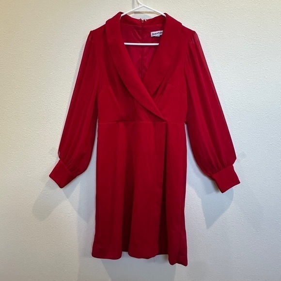 Dresses & Skirts - Classy Dinner Red Wrap Dress